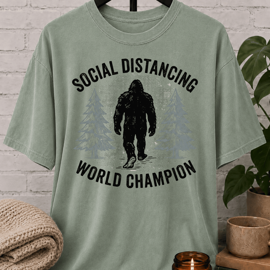 Bigfoot Social Distancing Champion T-Shirt