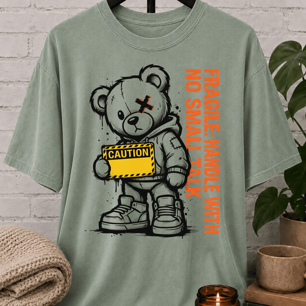 No Small Talk Bear T-Shirt
