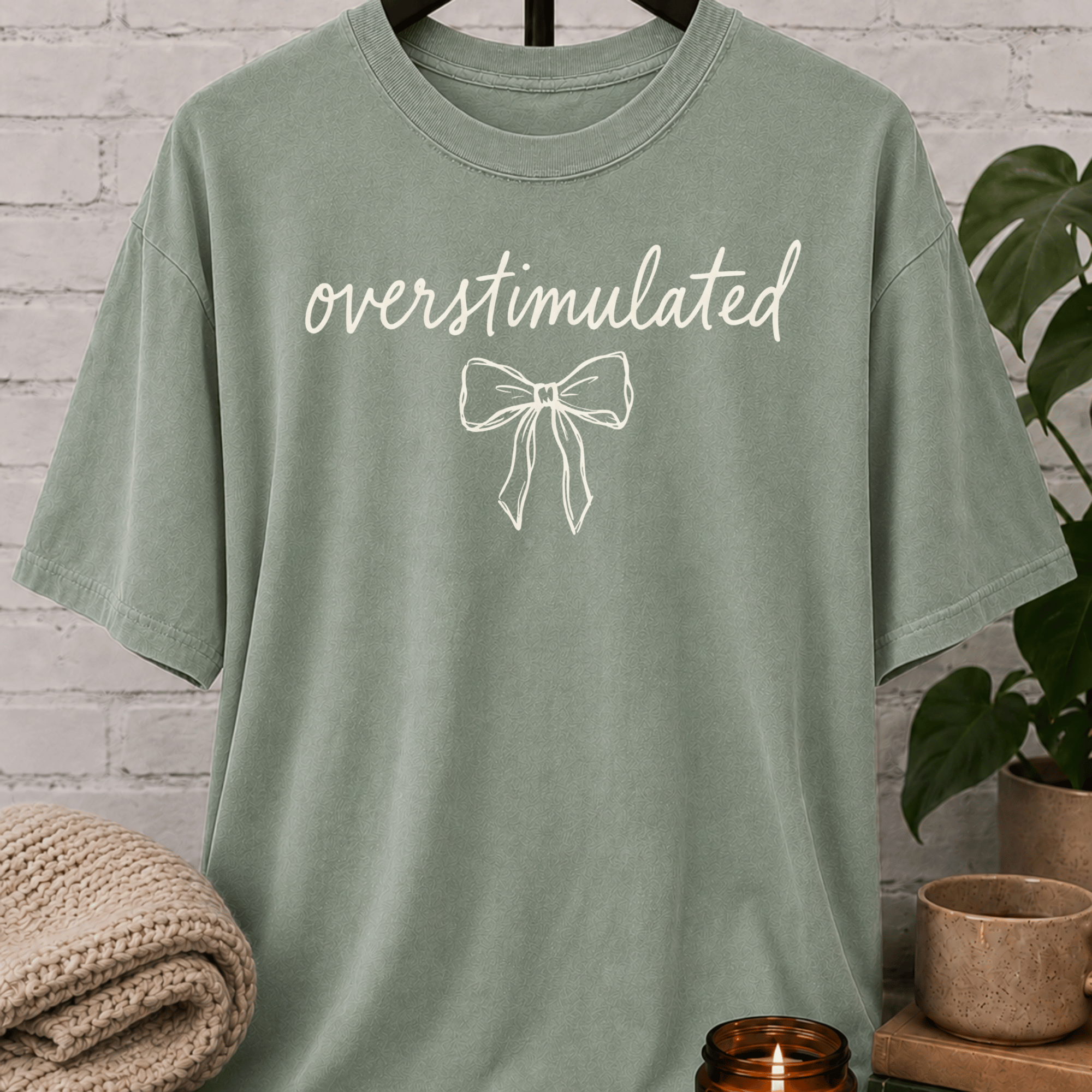 Overstimulated Coquette Bow T-Shirt