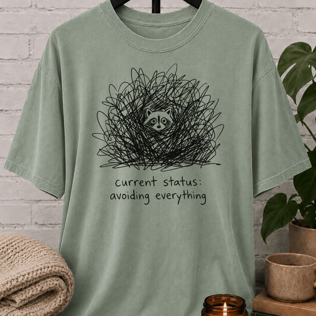 Avoiding Everything Raccoon T-Shirt