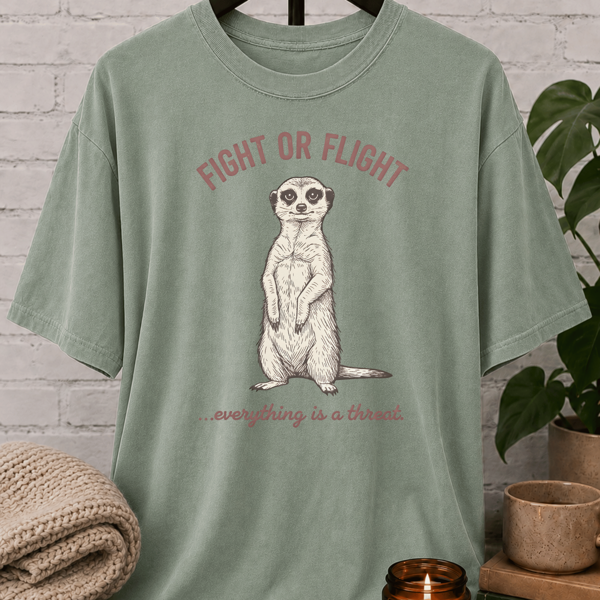 Fight or Flight Meerkat T-Shirt