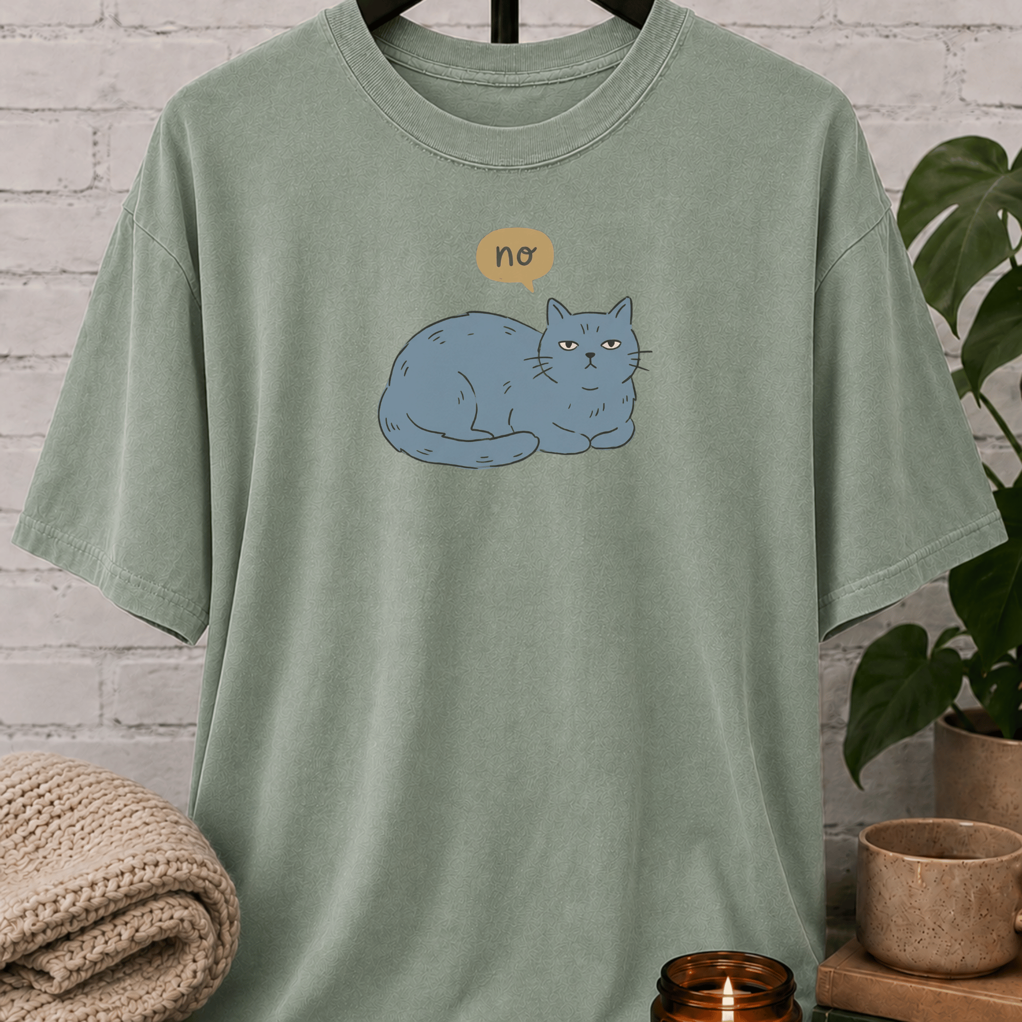 No Thought Bubble Cat T-Shirt