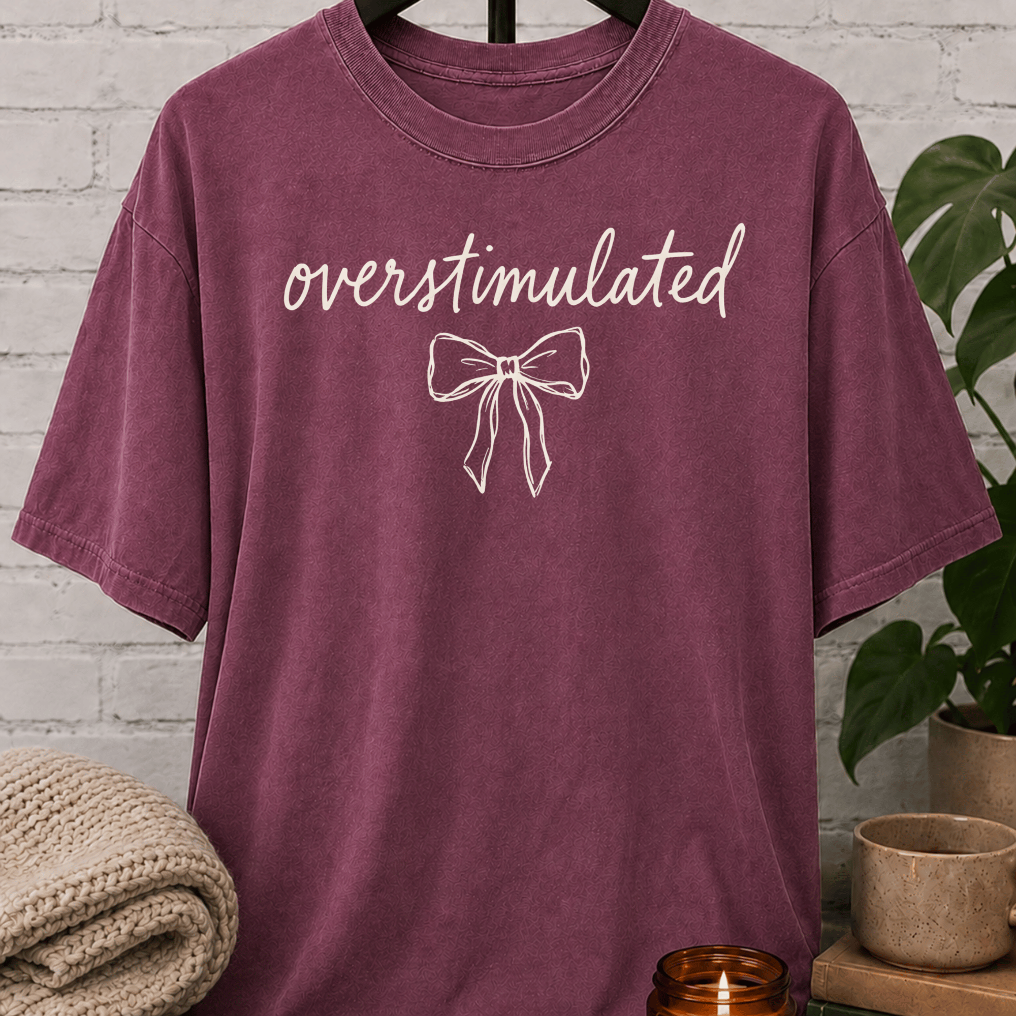 Overstimulated Coquette Bow T-Shirt