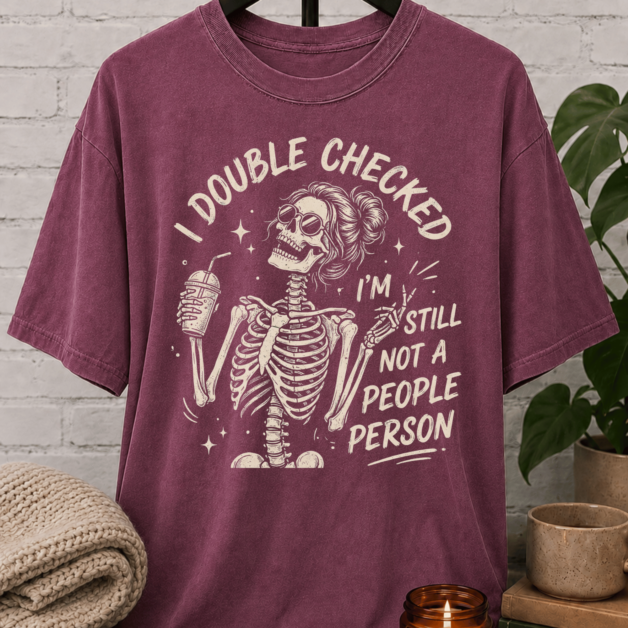 I Double Checked Skeleton T-Shirt