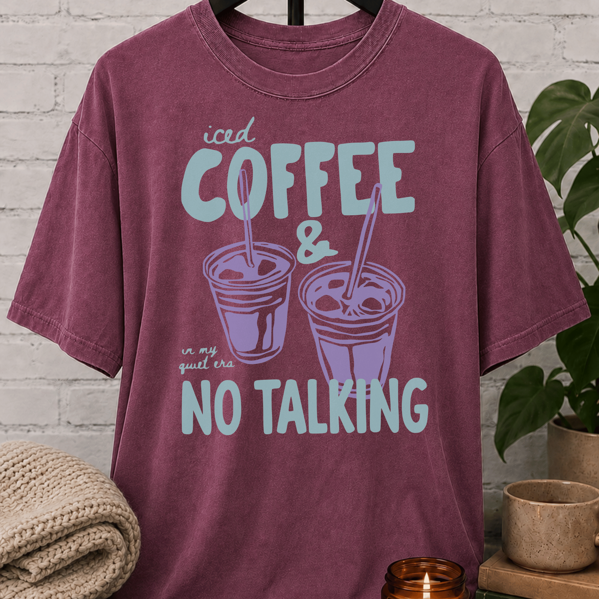 Iced Coffee & No Talking T-Shirt