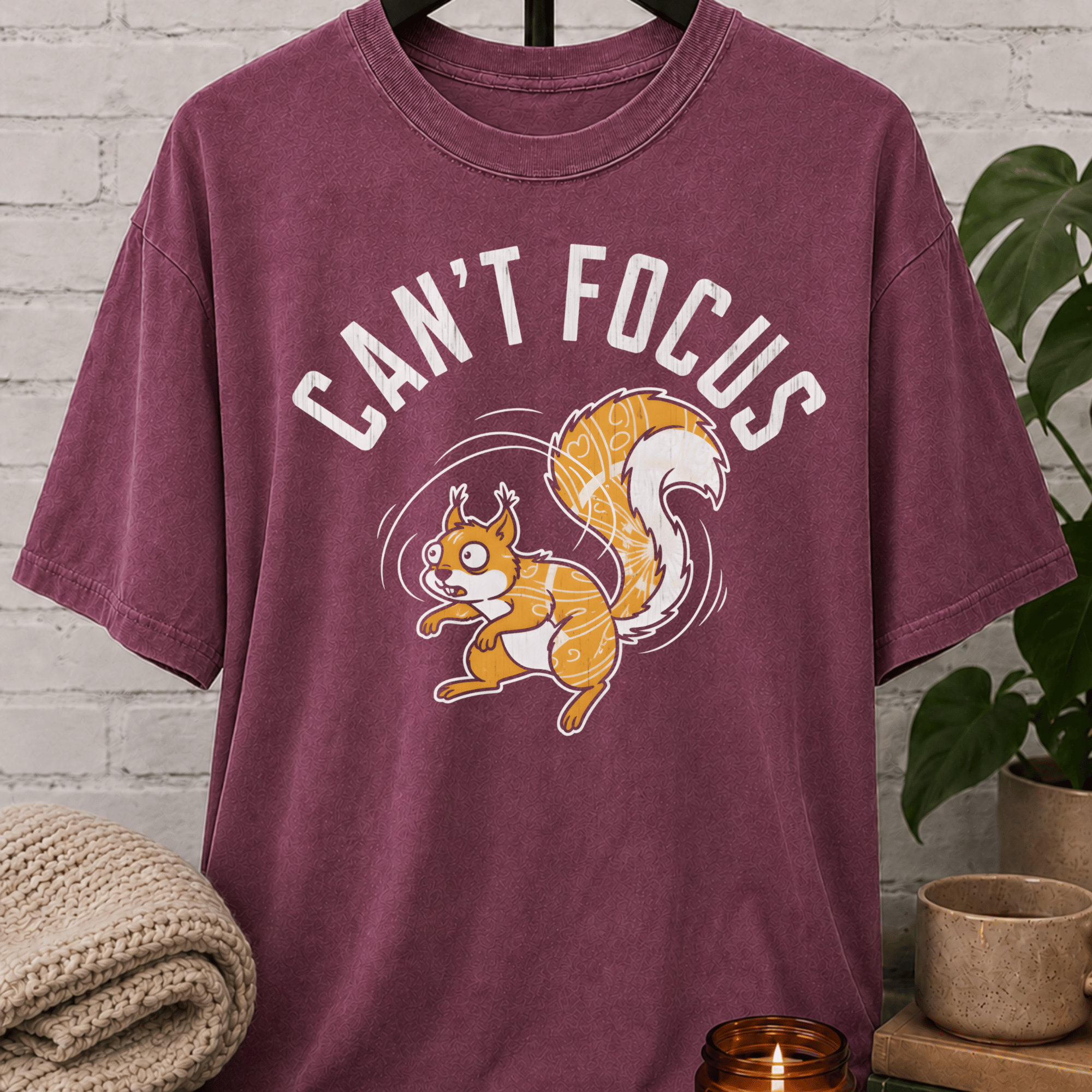 Can't Focus Squirrel T-Shirt