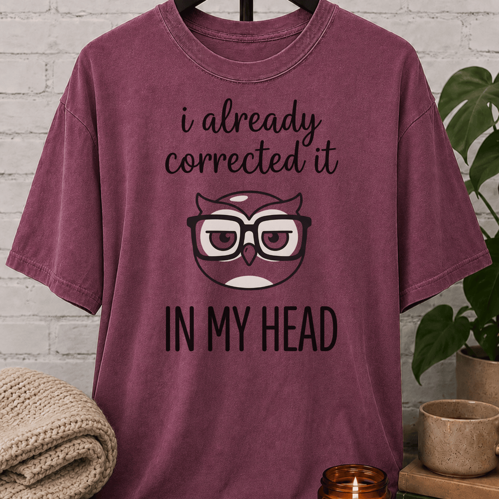 I Already Corrected It Owl T-Shirt