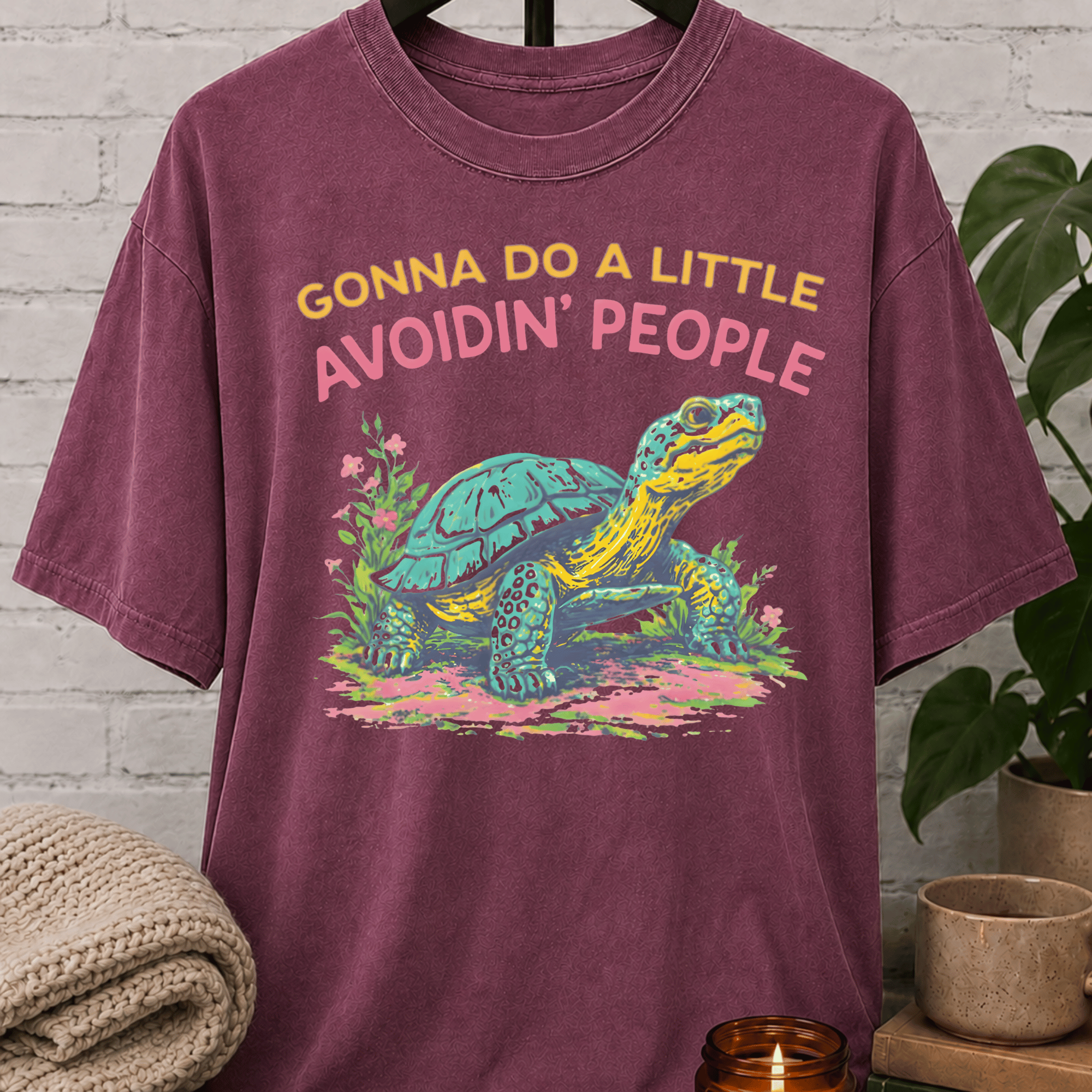 Avoidin' People Tortoise T-Shirt