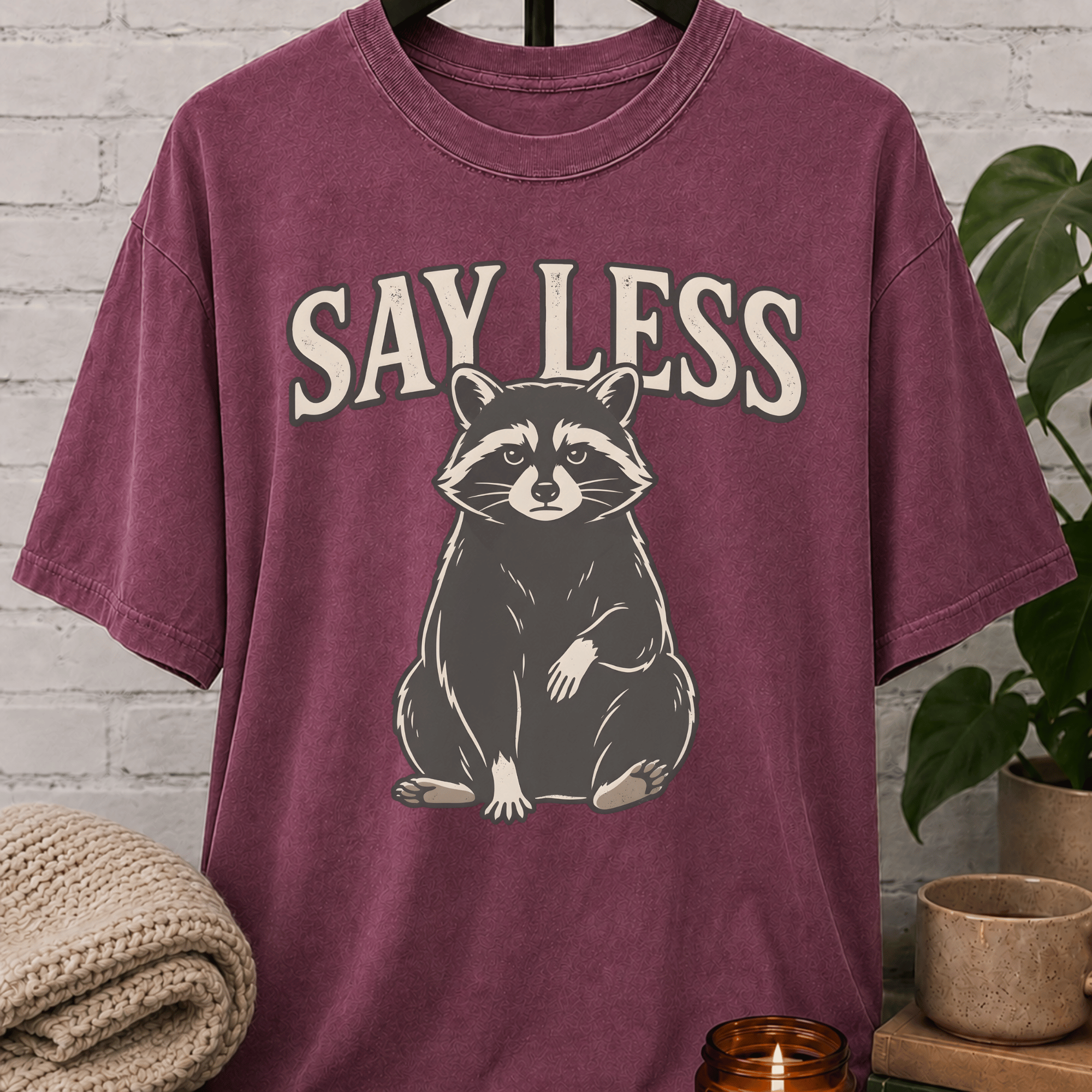 Say Less Raccoon T-Shirt