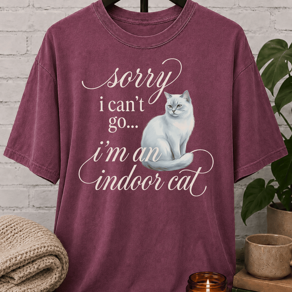 Sorry I Can't Go Cat T-Shirt