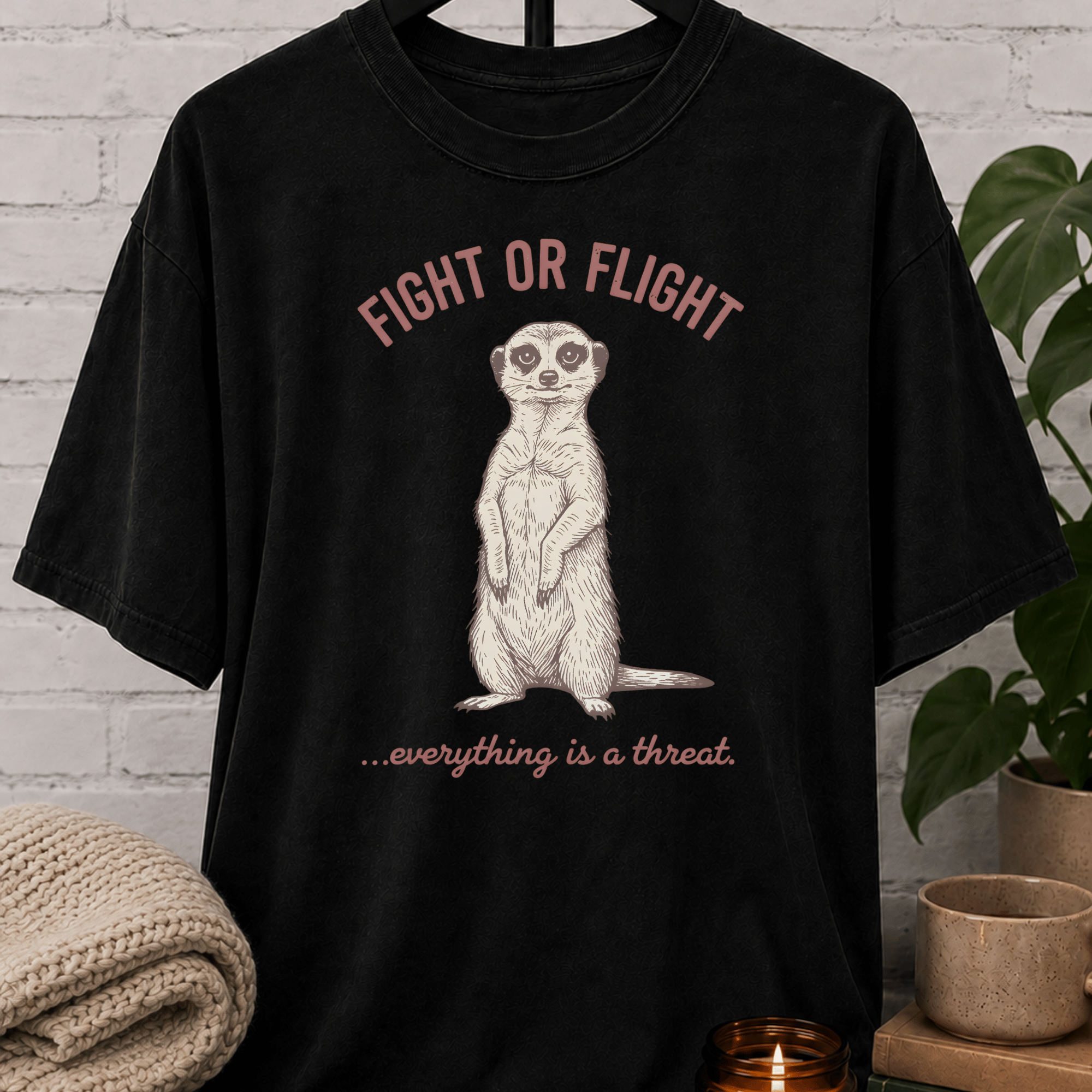 Fight or Flight Meerkat T-Shirt