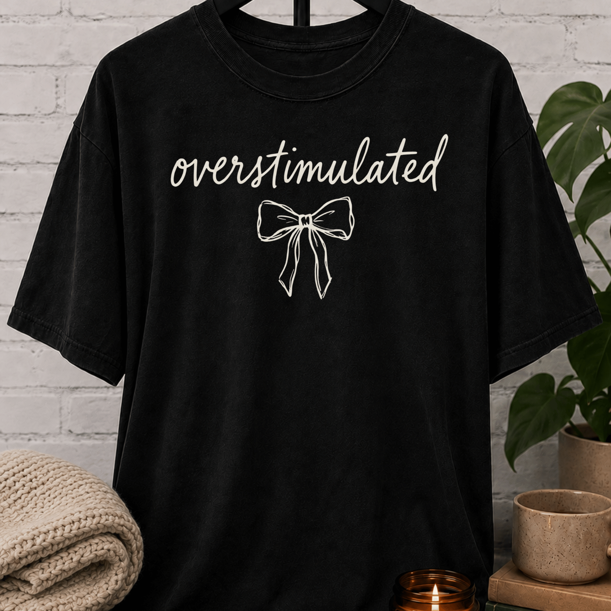 Overstimulated Coquette Bow T-Shirt