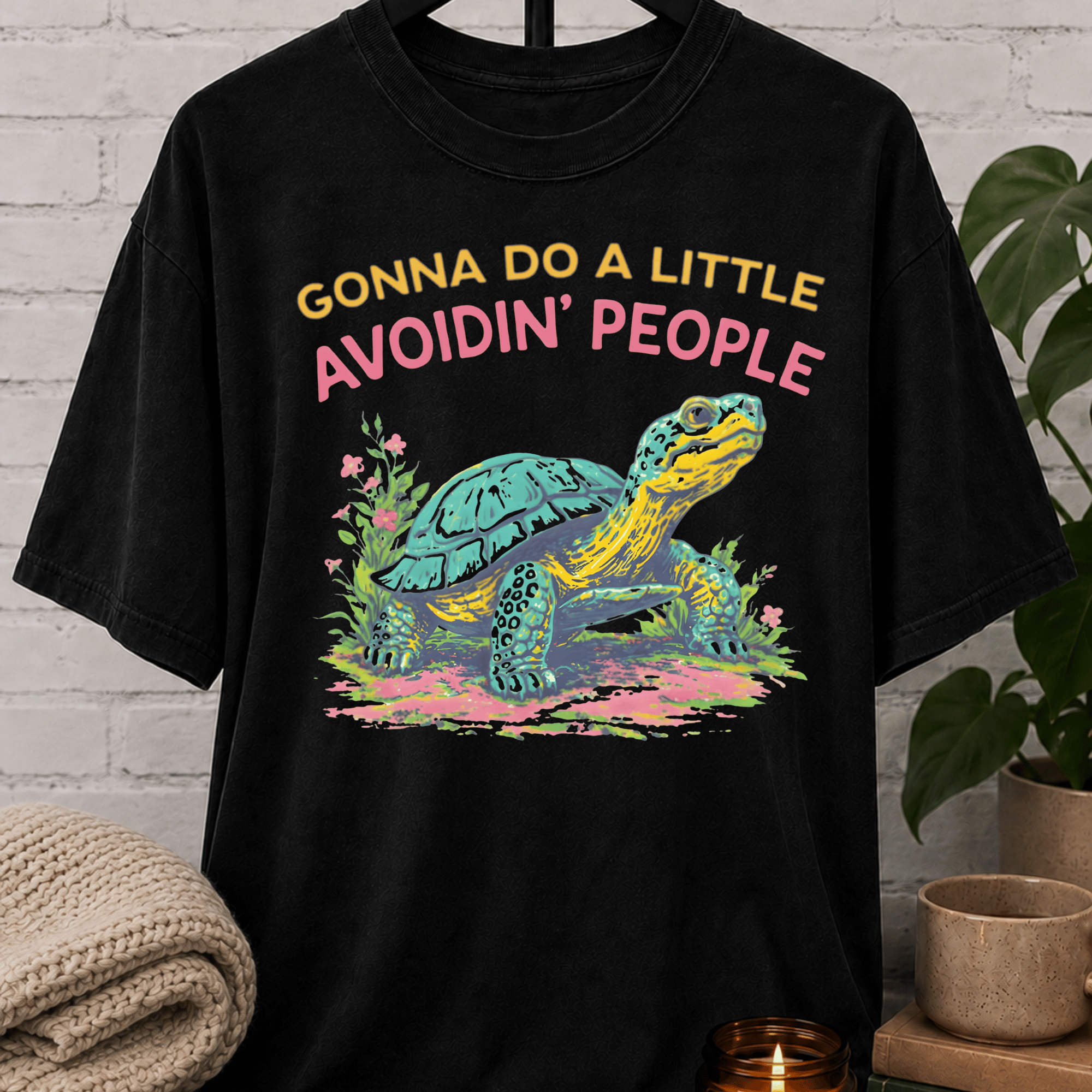 Avoidin' People Tortoise T-Shirt