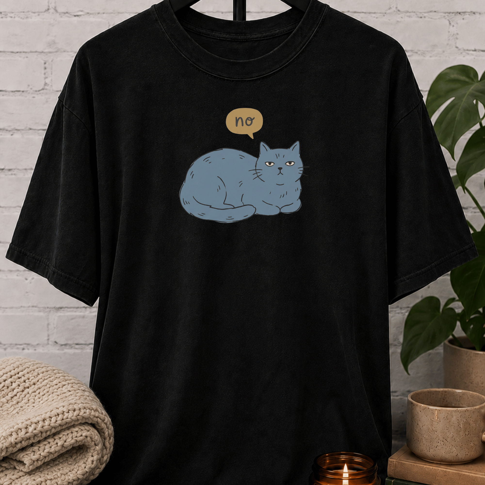 No Thought Bubble Cat T-Shirt
