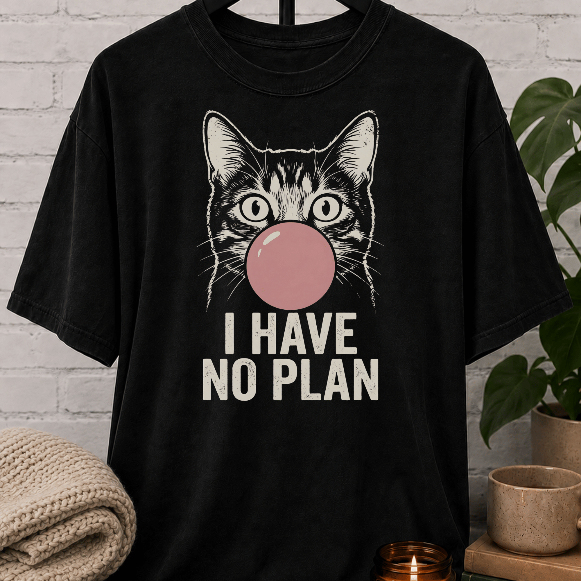 I Have No Plan Cat T-Shirt