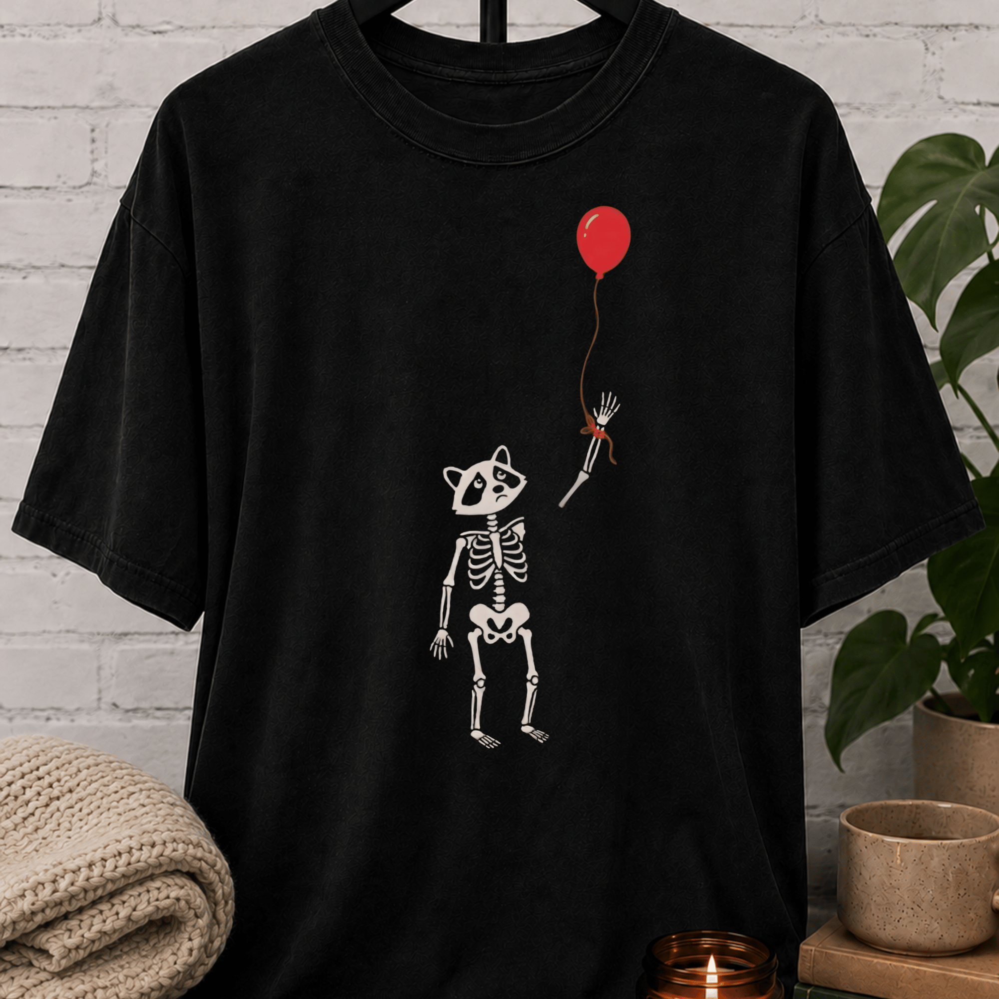 Skeleton Raccoon T-Shirt