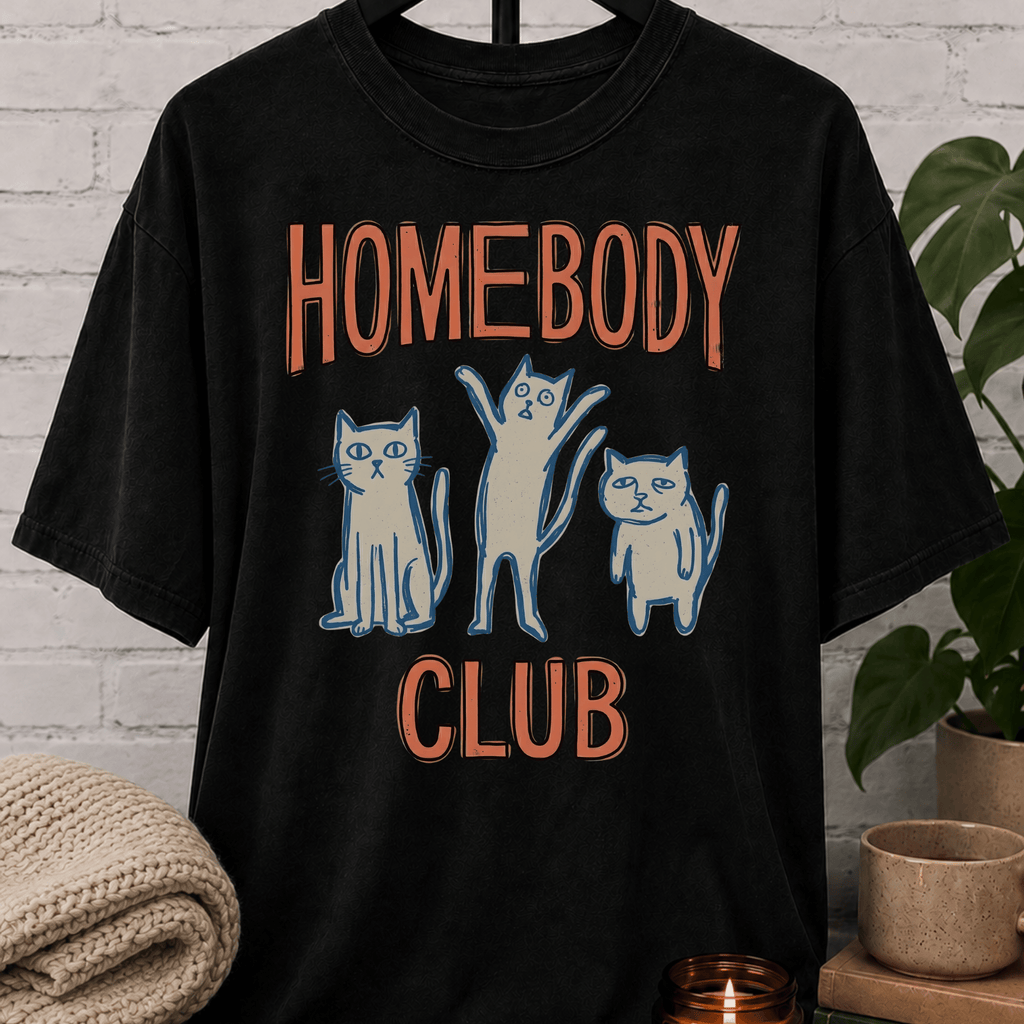 Homebody Club Cat T-Shirt