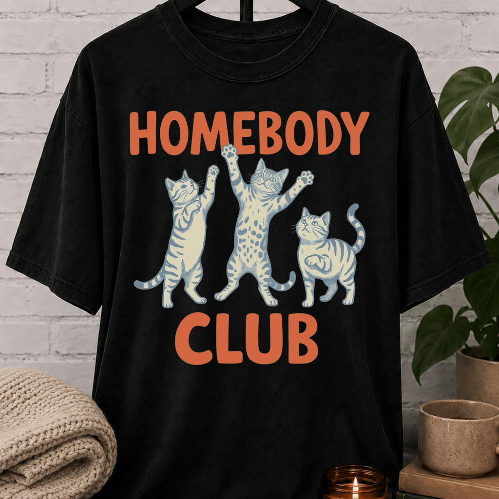 Homebody Club Cat T-Shirt