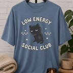 Low Energy Social Club Cat T-Shirt