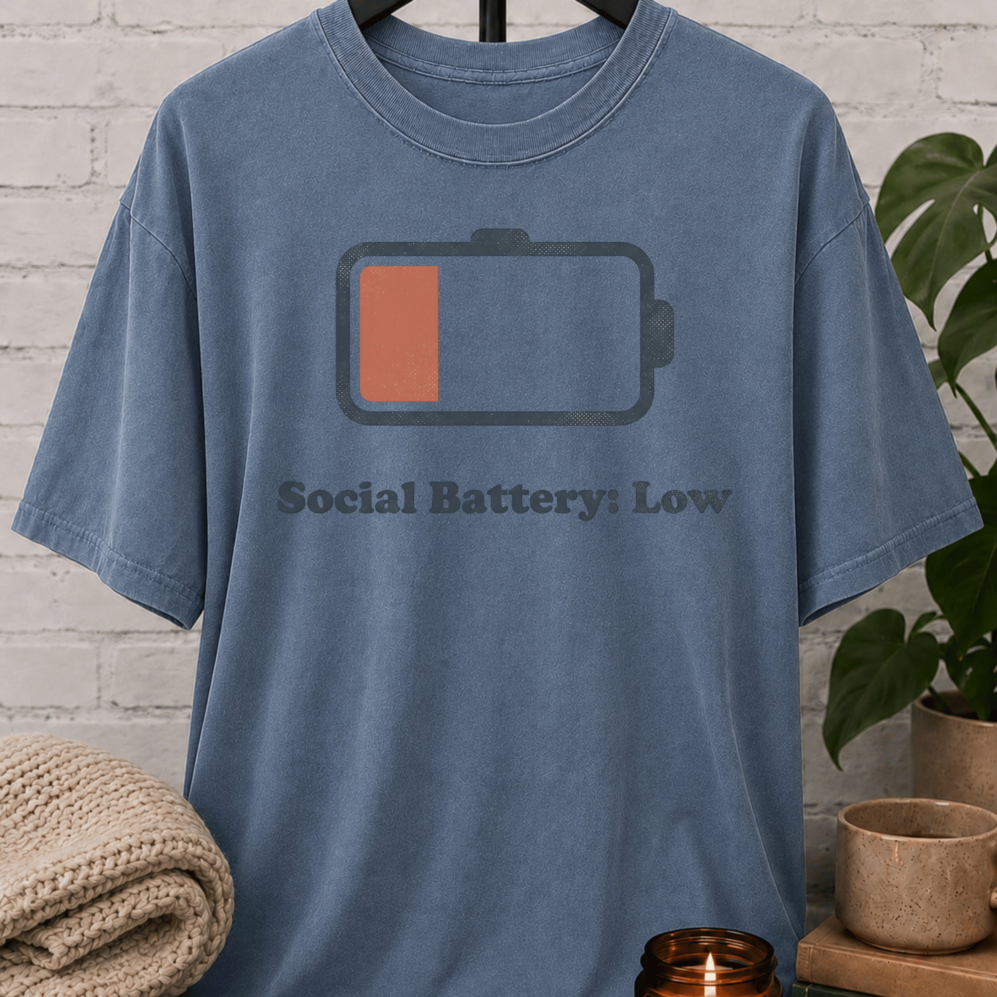Social Battery Low T-Shirt