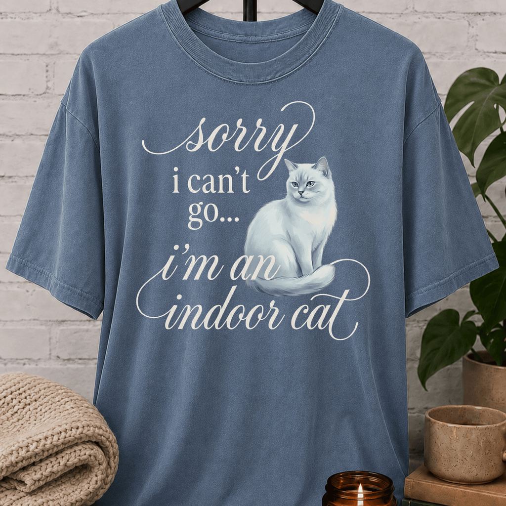 Sorry I Can't Go Cat T-Shirt