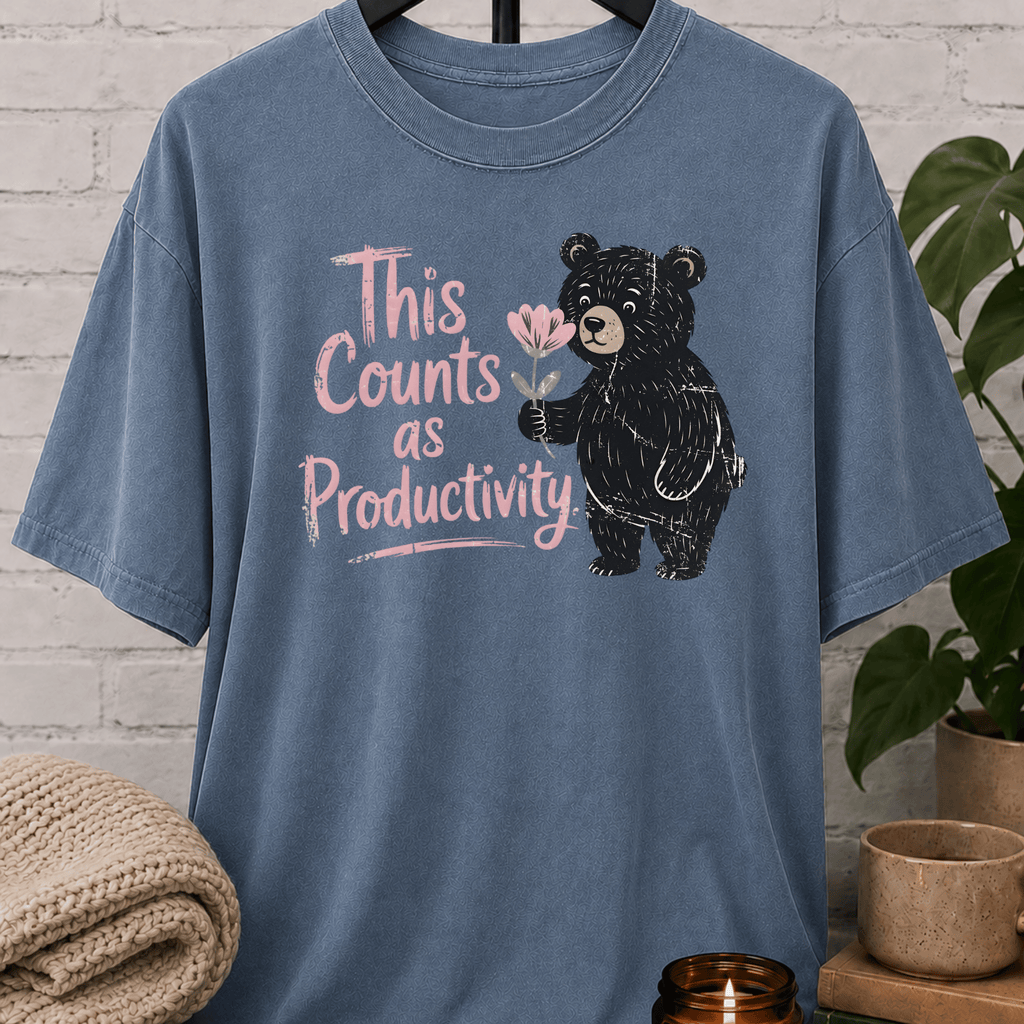 This Counts as Productivity Bear T-Shirt