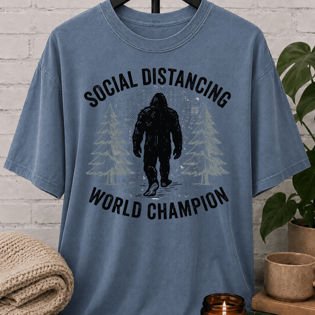 Bigfoot Social Distancing Champion T-Shirt