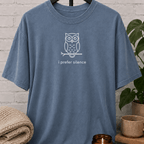I Prefer Silence Owl T-Shirt