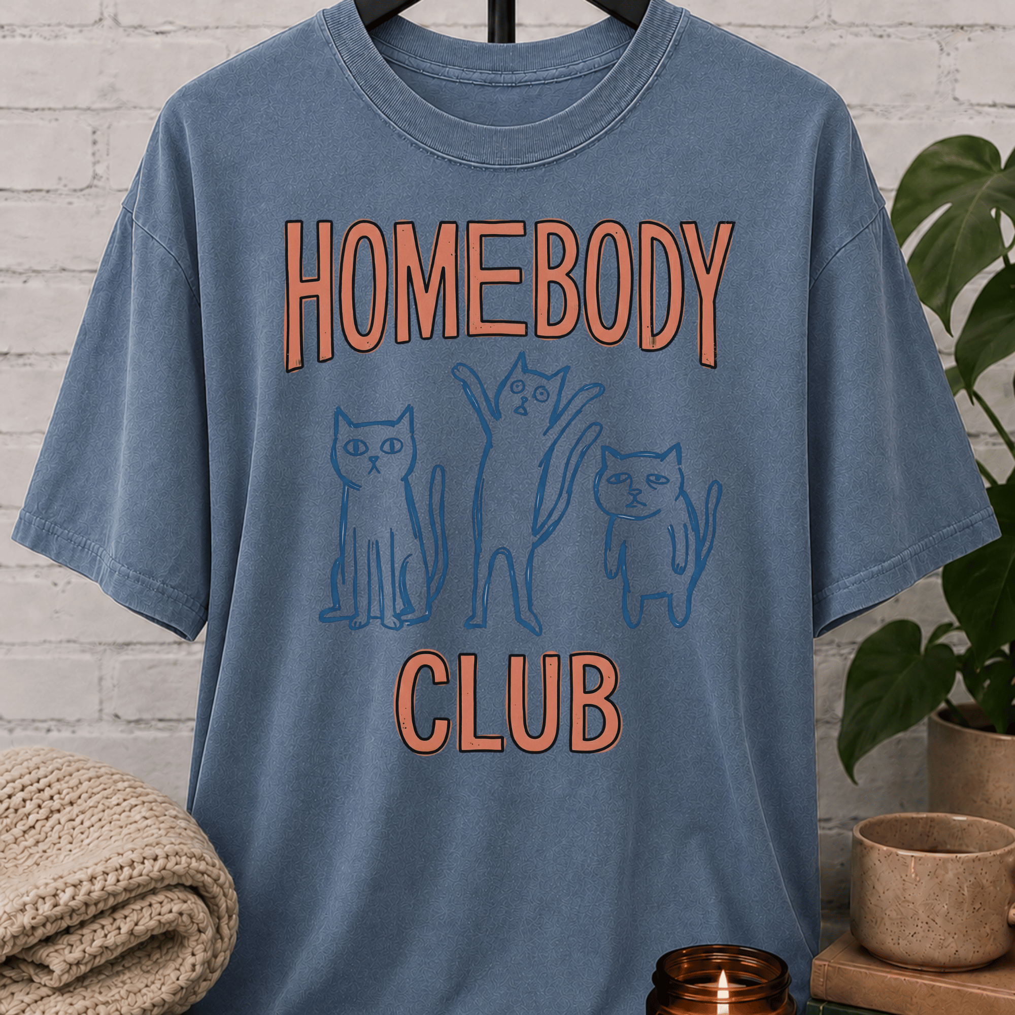 Homebody Club Cat T-Shirt
