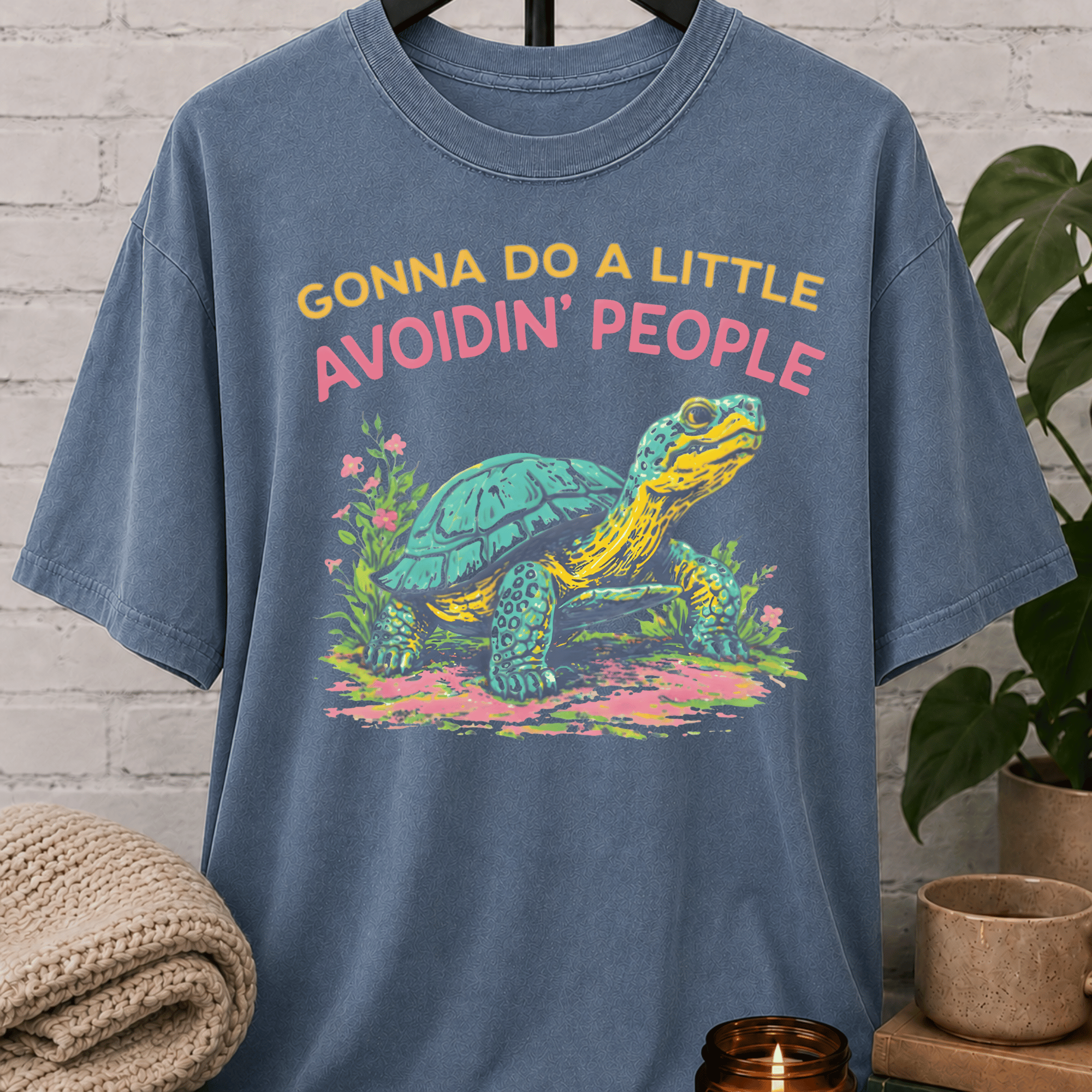 Avoidin' People Tortoise T-Shirt
