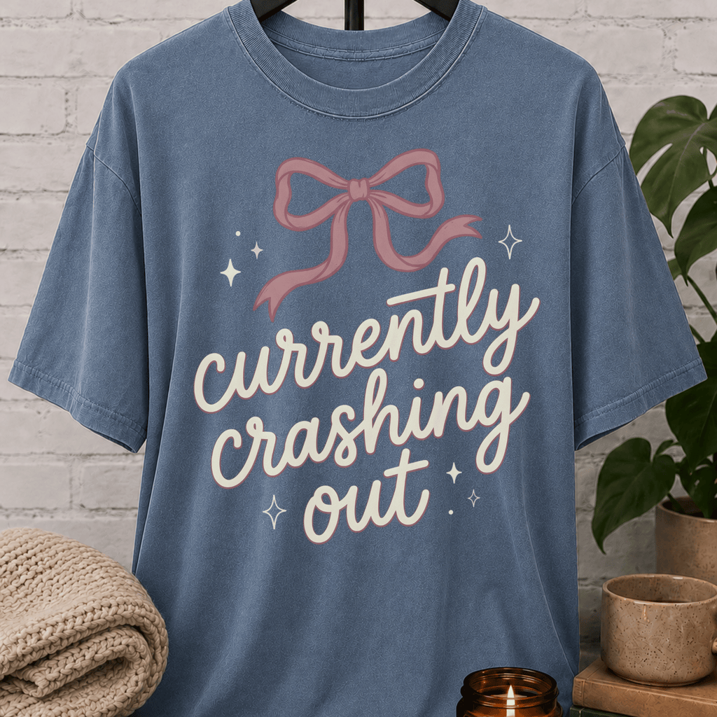 Currently Crashing Out Coquette T-Shirt
