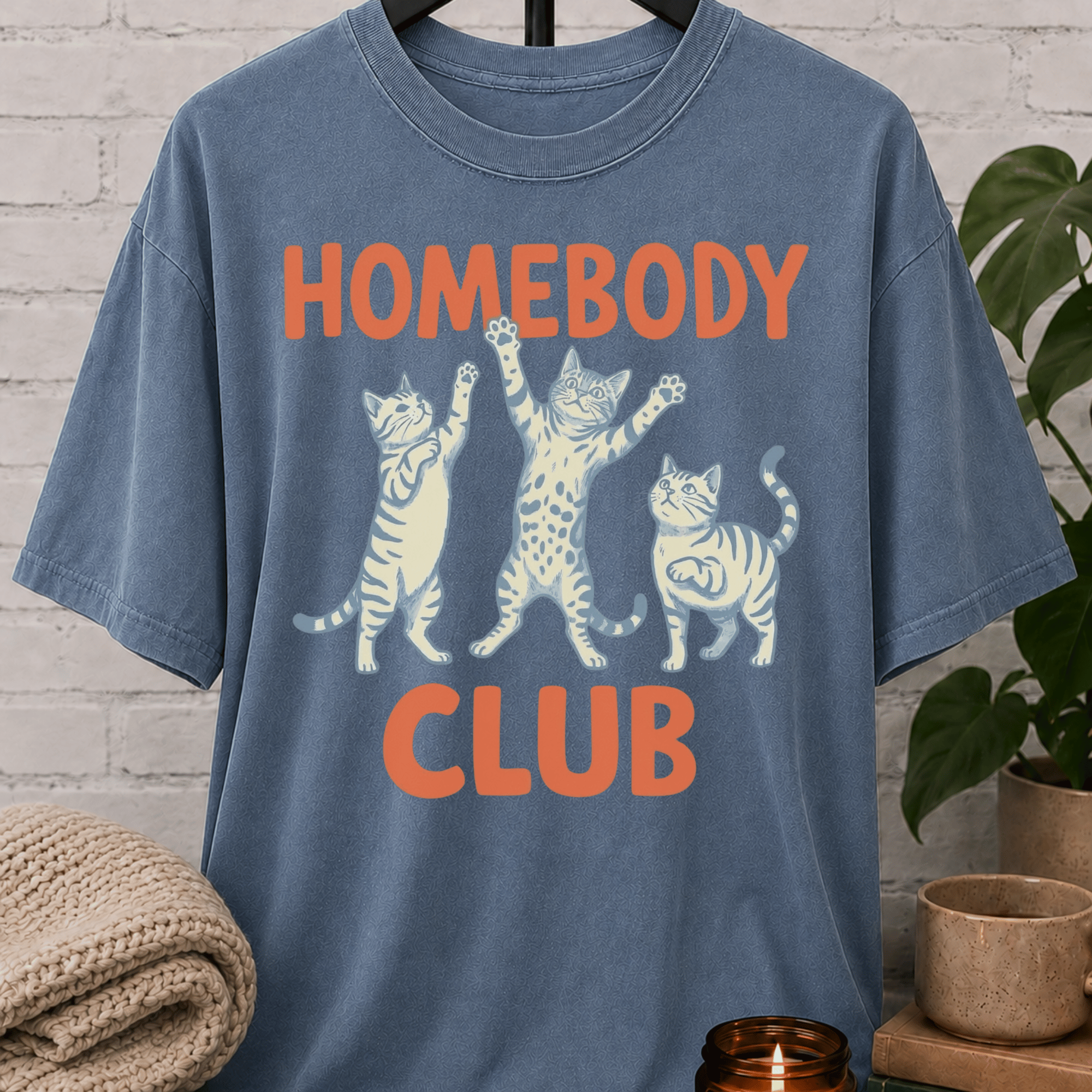 Homebody Club Cat T-Shirt