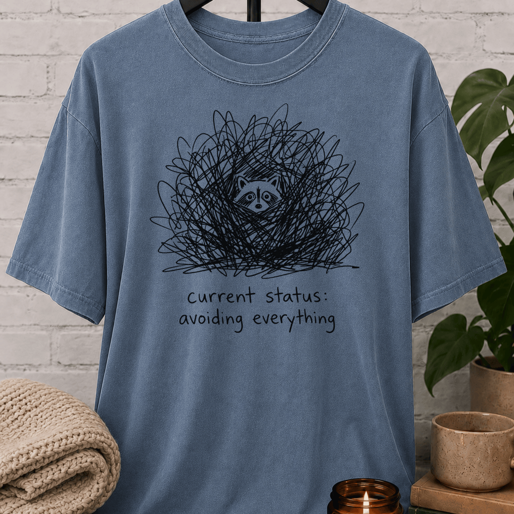 Avoiding Everything Raccoon T-Shirt
