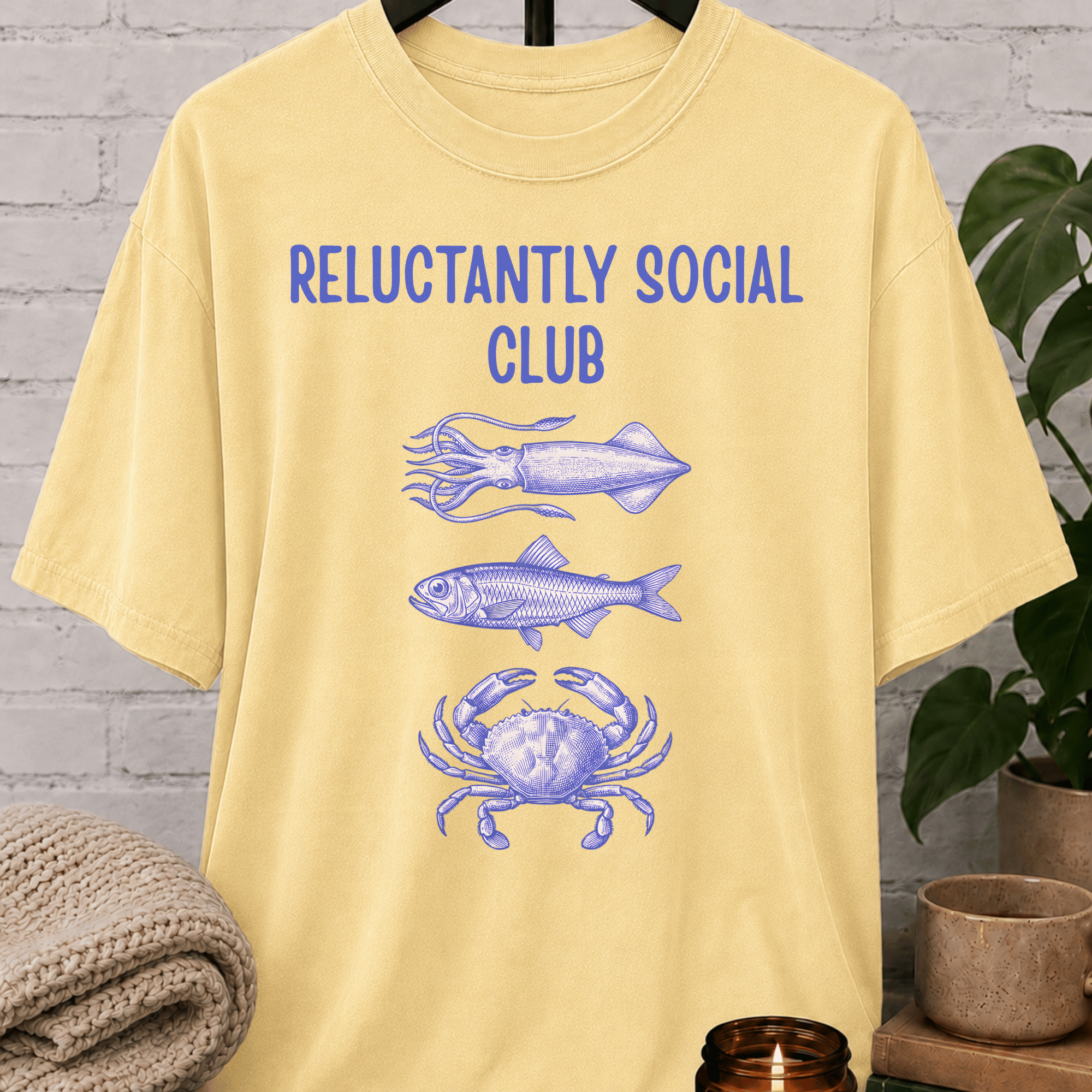Reluctantly Social Club Fish T-Shirt
