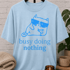 Busy Doing Nothing Cat T-Shirt