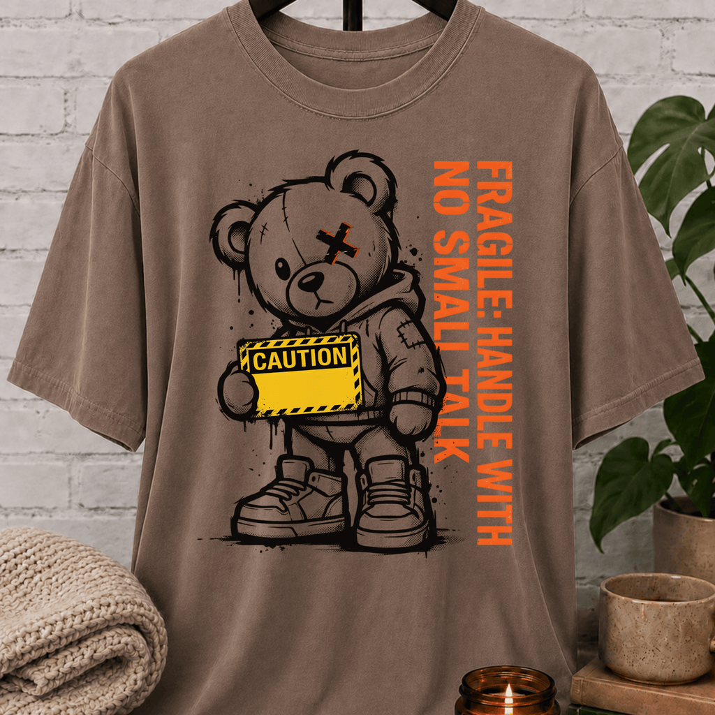 No Small Talk Bear T-Shirt