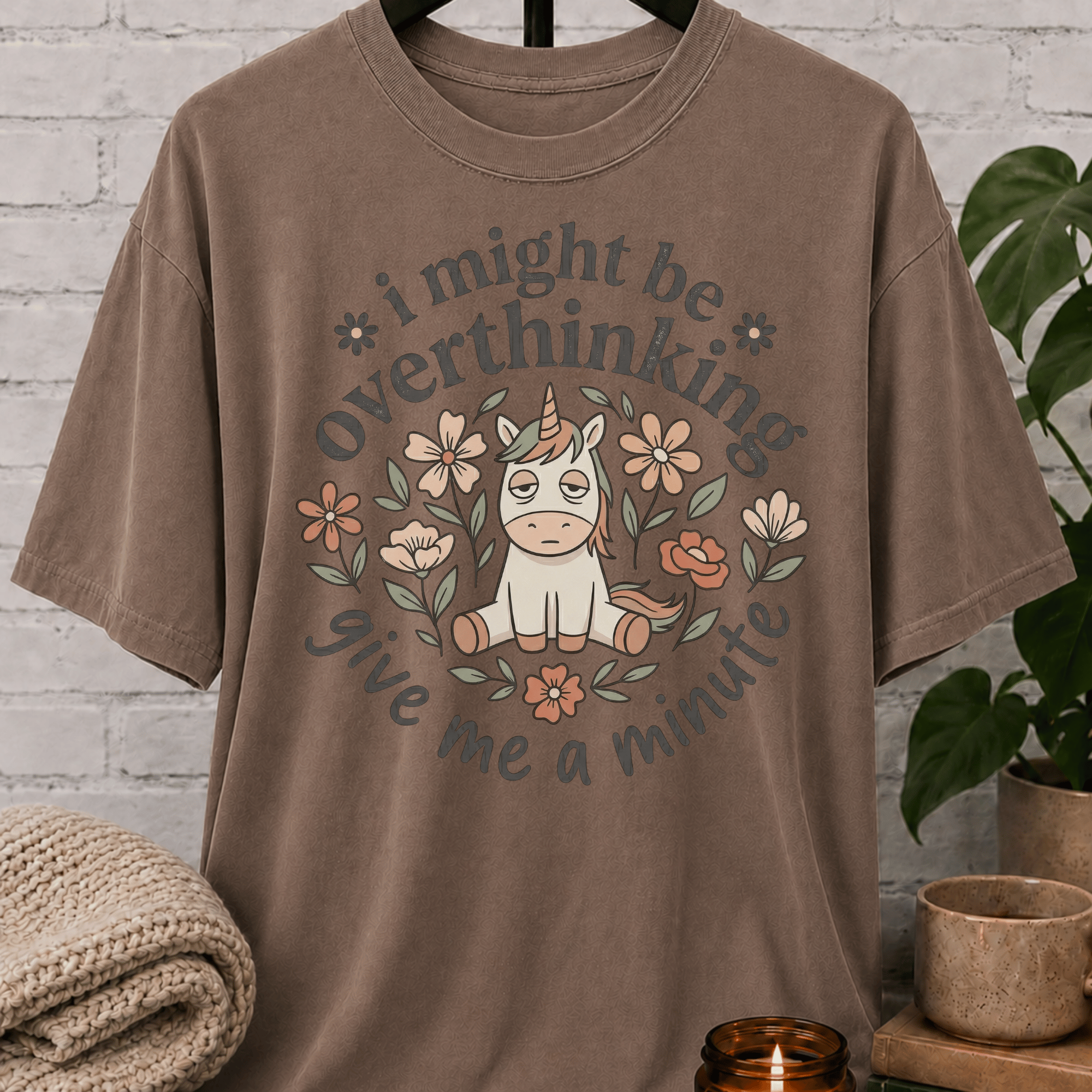 I Might Be Overthinking Unicorn T-Shirt
