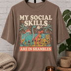 Social Skills Are In Shambles Dinosaur T-Shirt