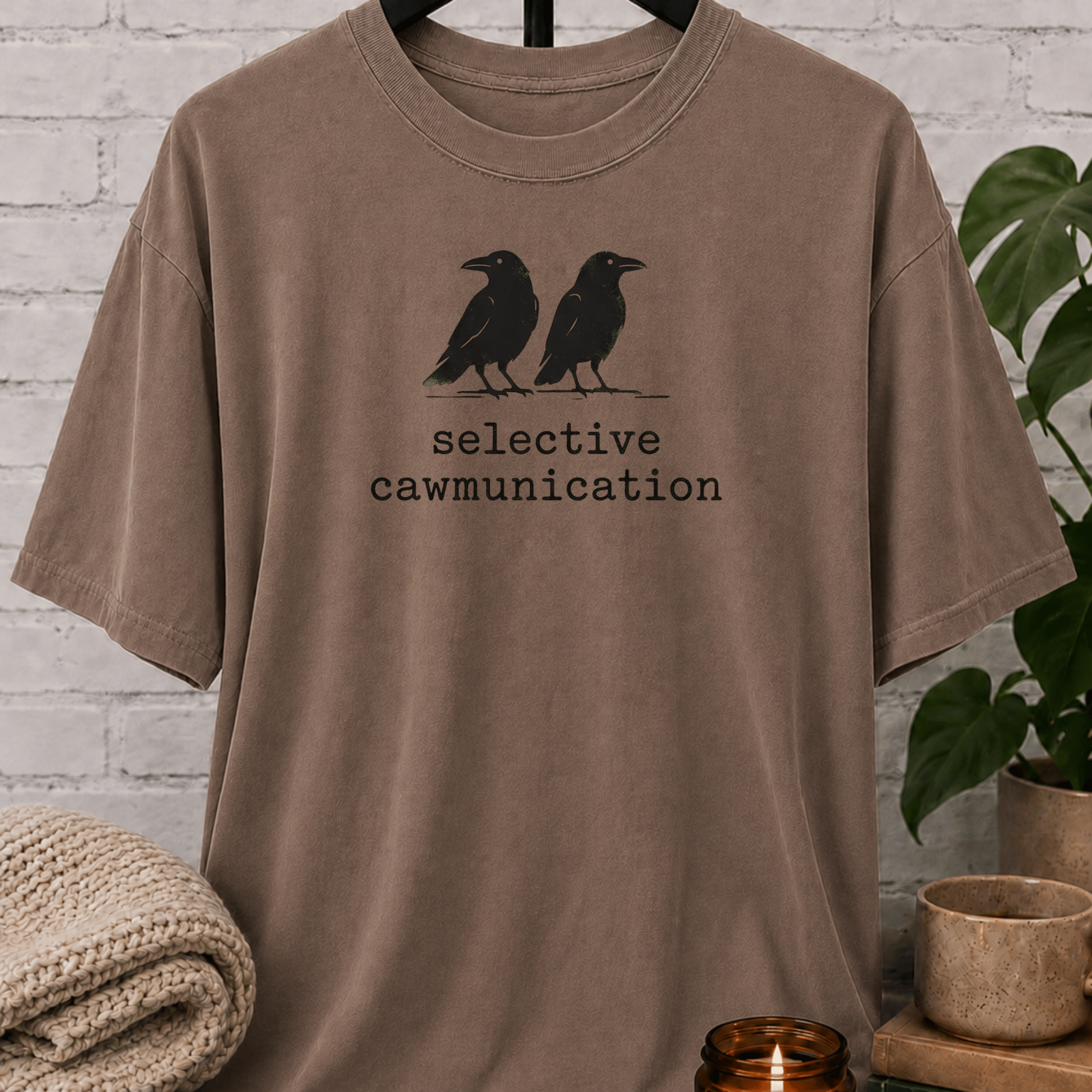 Selective Caw-munication Crow T-Shirt