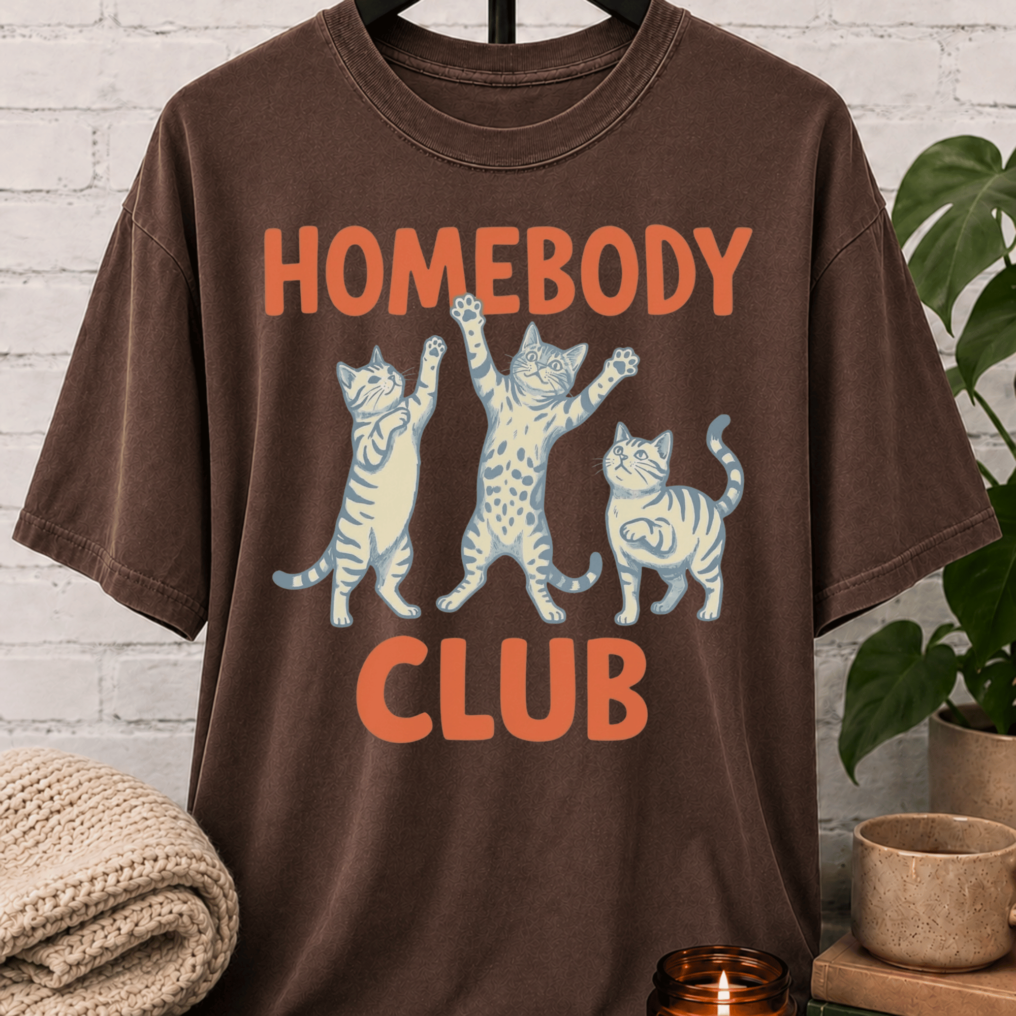 Homebody Club Cat T-Shirt