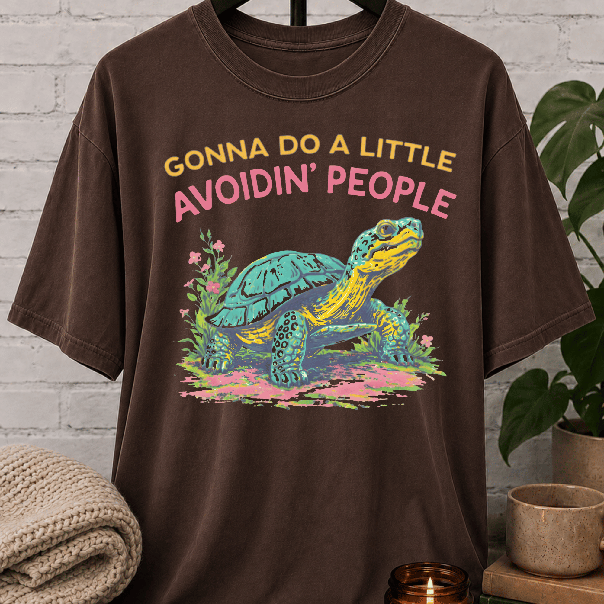 Avoidin' People Tortoise T-Shirt