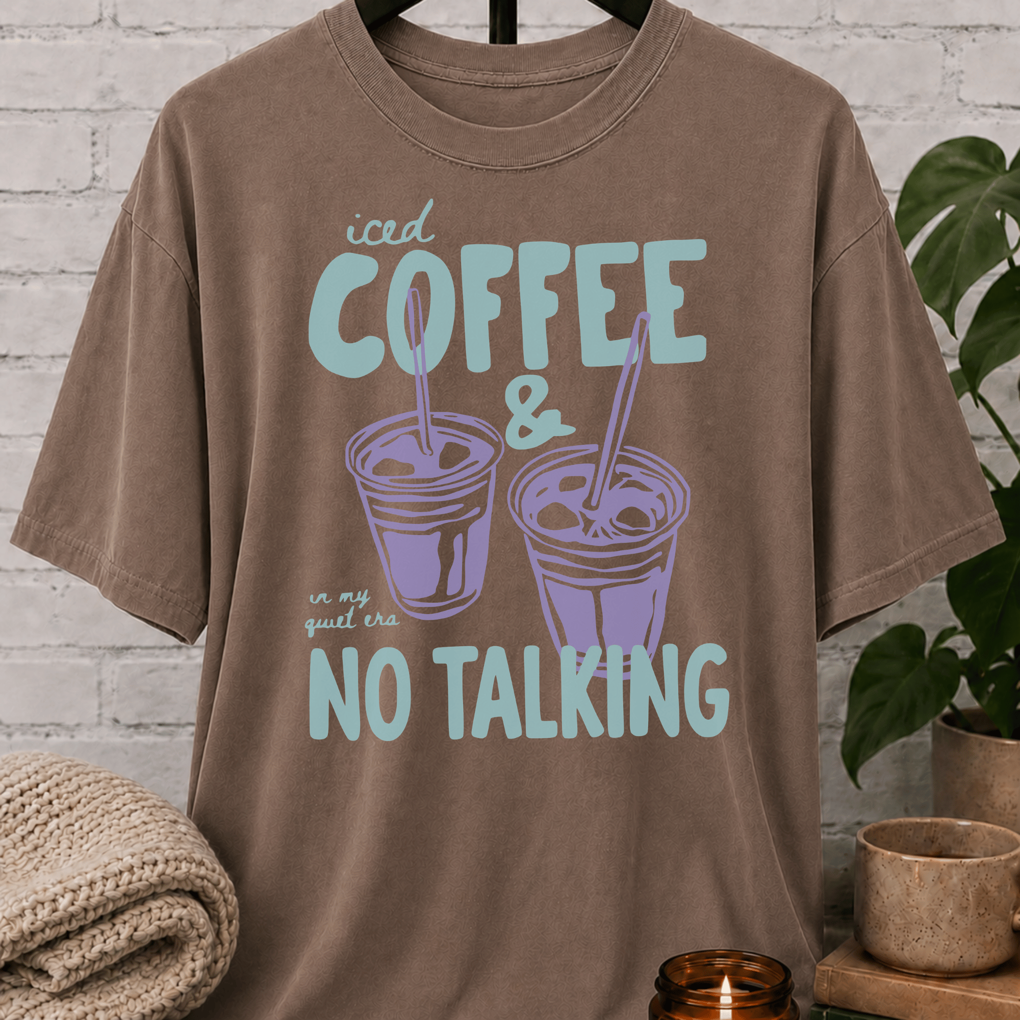 Iced Coffee & No Talking T-Shirt