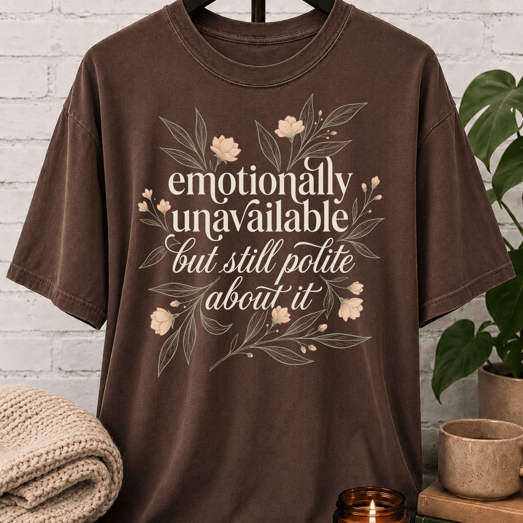 Emotionally Unavailable But Polite T-Shirt