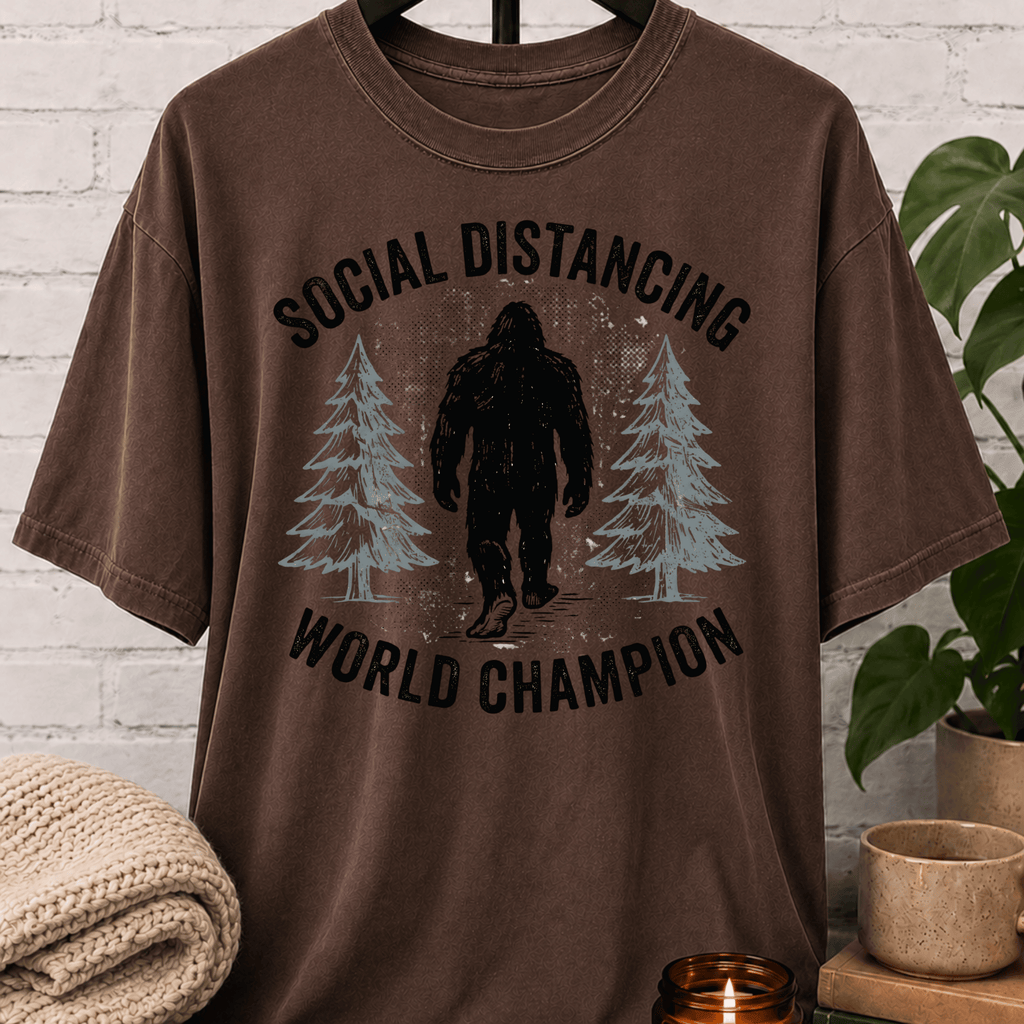 Bigfoot Social Distancing Champion T-Shirt