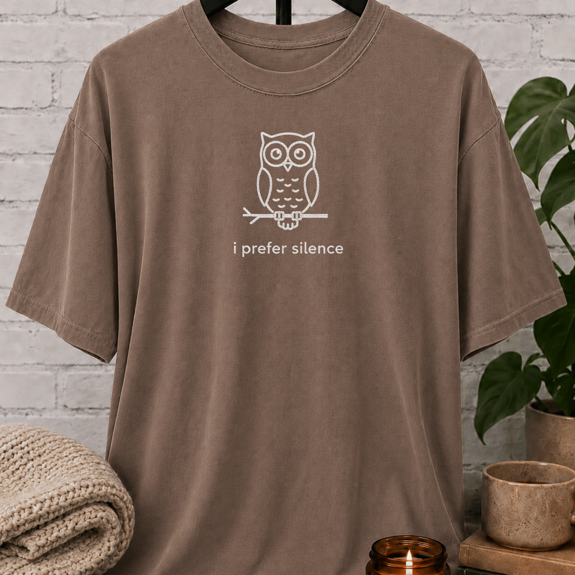 I Prefer Silence Owl T-Shirt