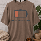 Social Battery Low T-Shirt