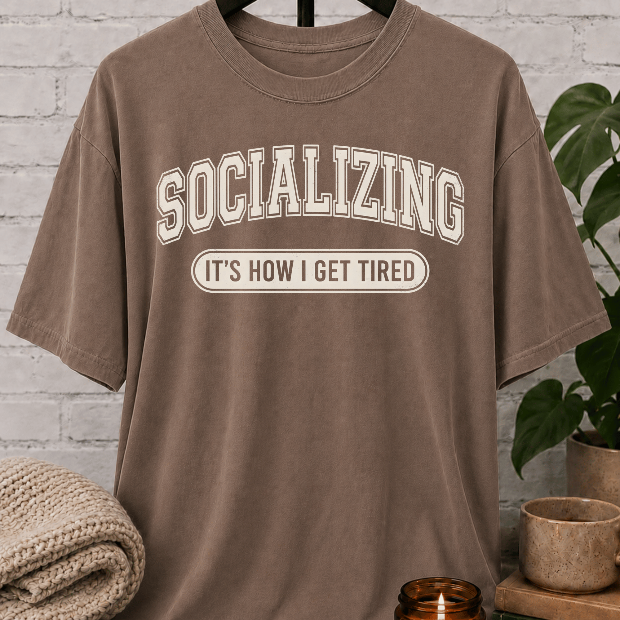 Socializing It's How I Get Tired T-Shirt