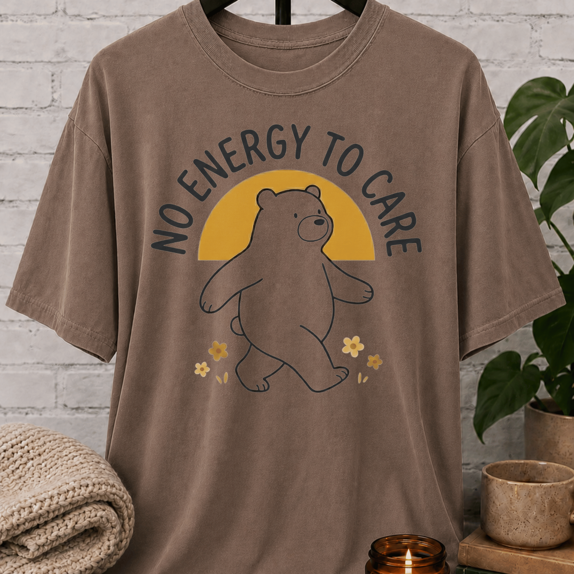 No Energy To Care T-Shirt