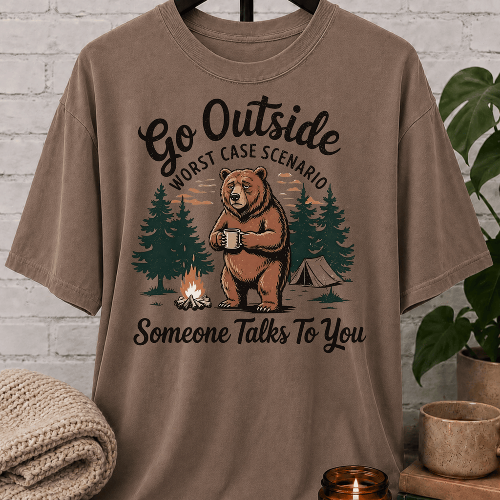 Go Outside Bear T-Shirt