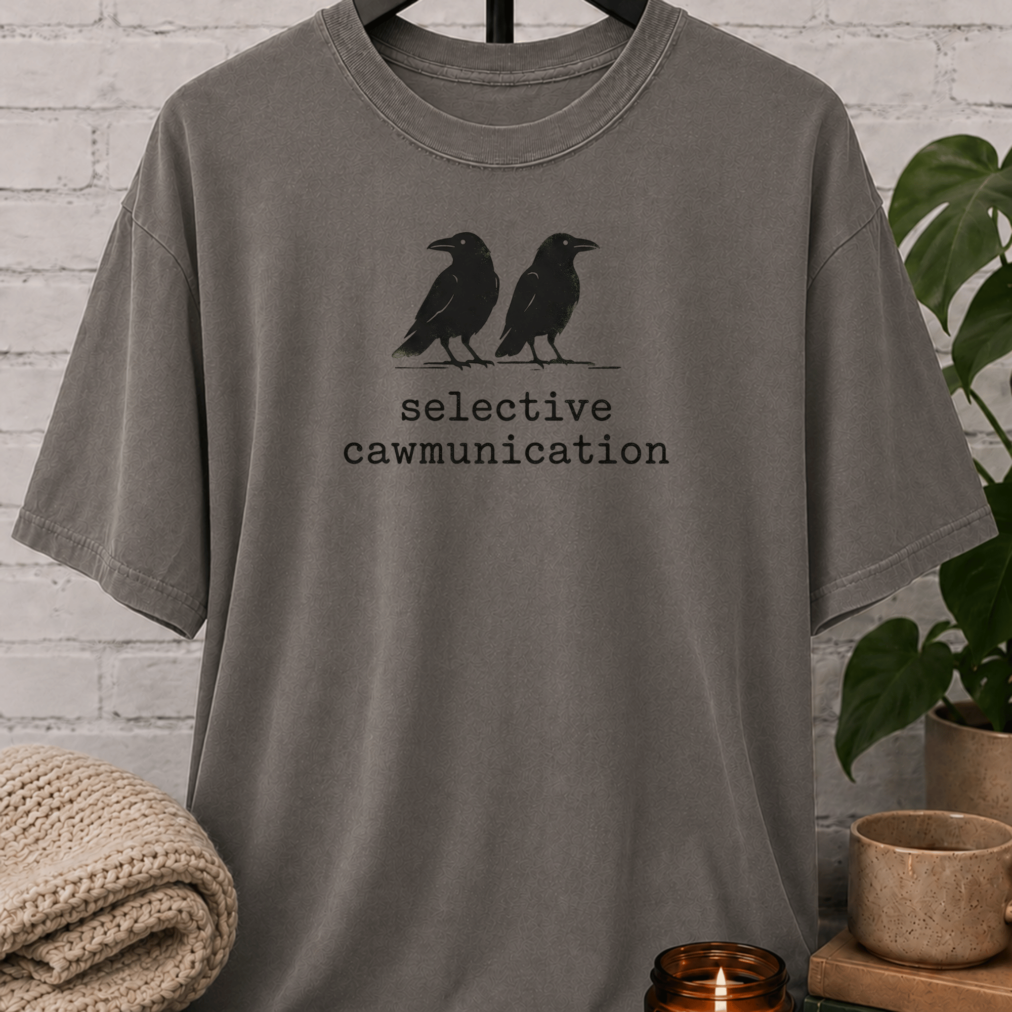Selective Caw-munication Crow T-Shirt